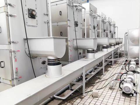 内进流格栅工作现场